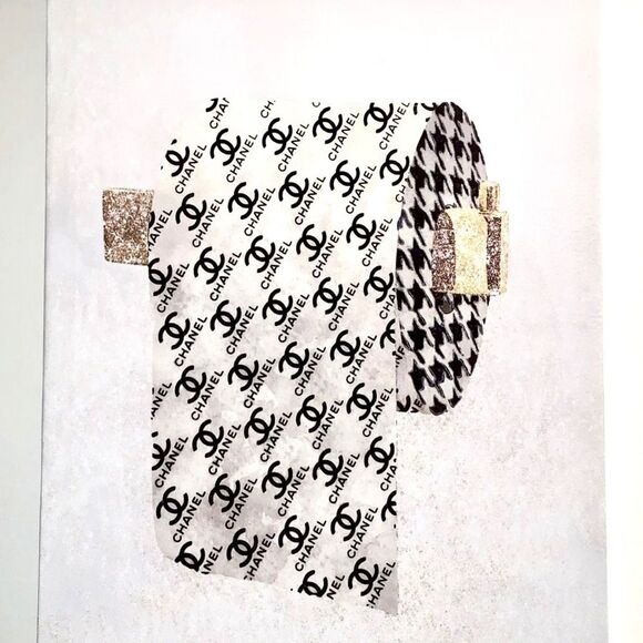 Set 2 Coco Chanel print collection fashion couture Picture Wal Art luxury decor - Picture 5 of 6